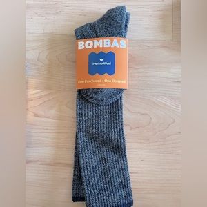 NWT: Bombas knee-high merino wool socks, small